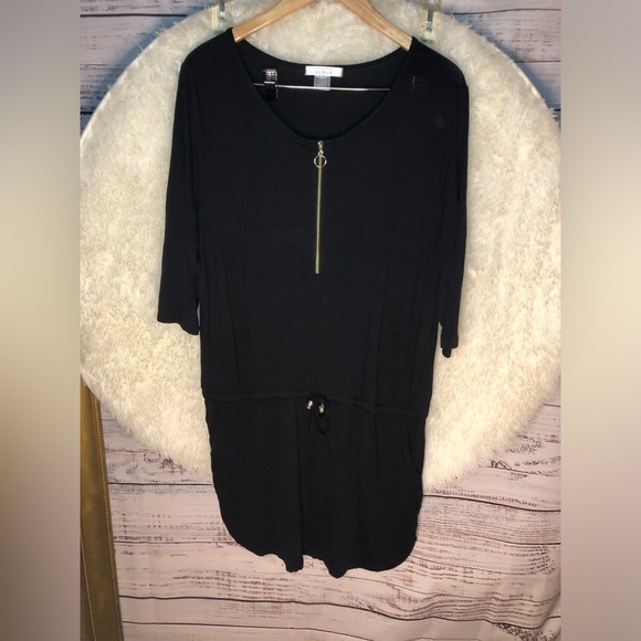 VENUS Black Dress with Gold Zipper Detail NWOT Multiple sizes - Picture 5 of 16